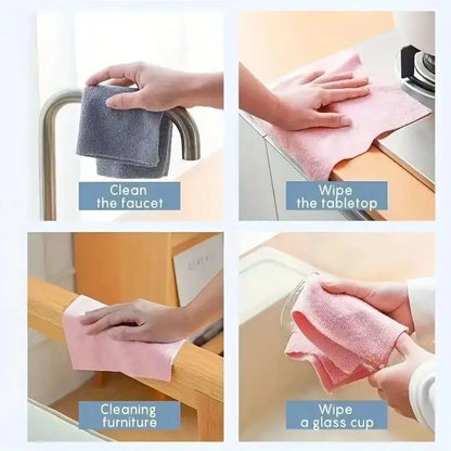 Reusable Microfiber Cleaning Cloth Roll