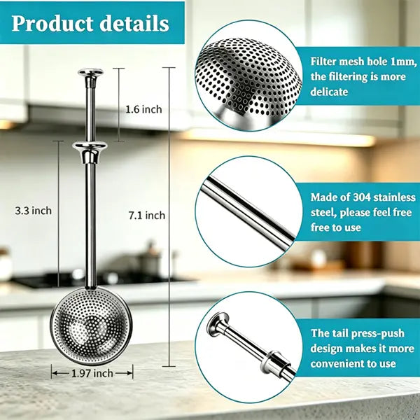Bakeware 2-Pc 304 Stainless Steel Flour Duster & Sifter Utensils