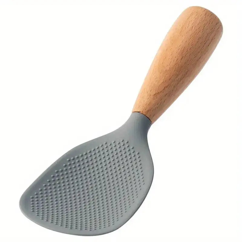 Silicone Spoon with Wooden Handle