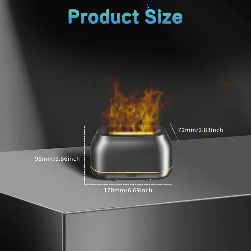 160ml 7-Color Flame Essential Oil Diffuser