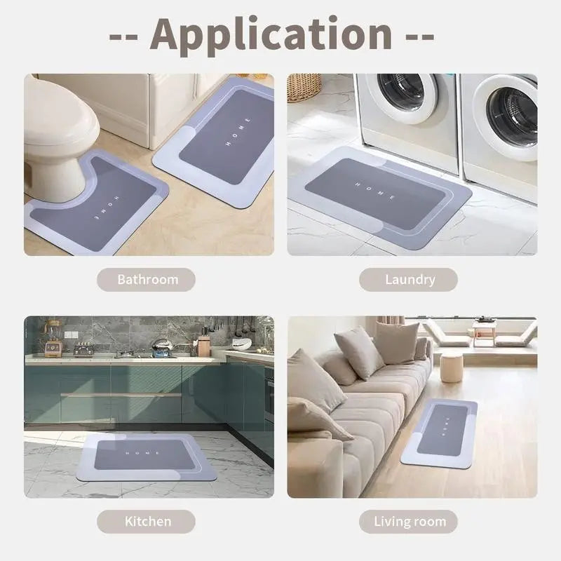 3-Piece Non-Slip Bathroom Mats