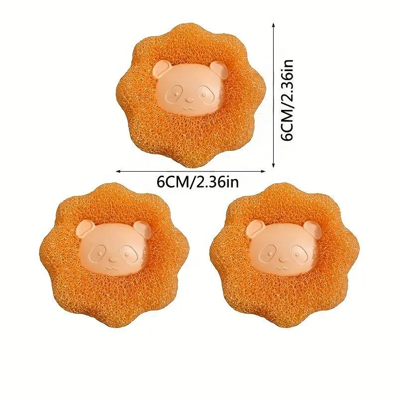 Reusable Hair Remover Rubber Laundry Ball Set
