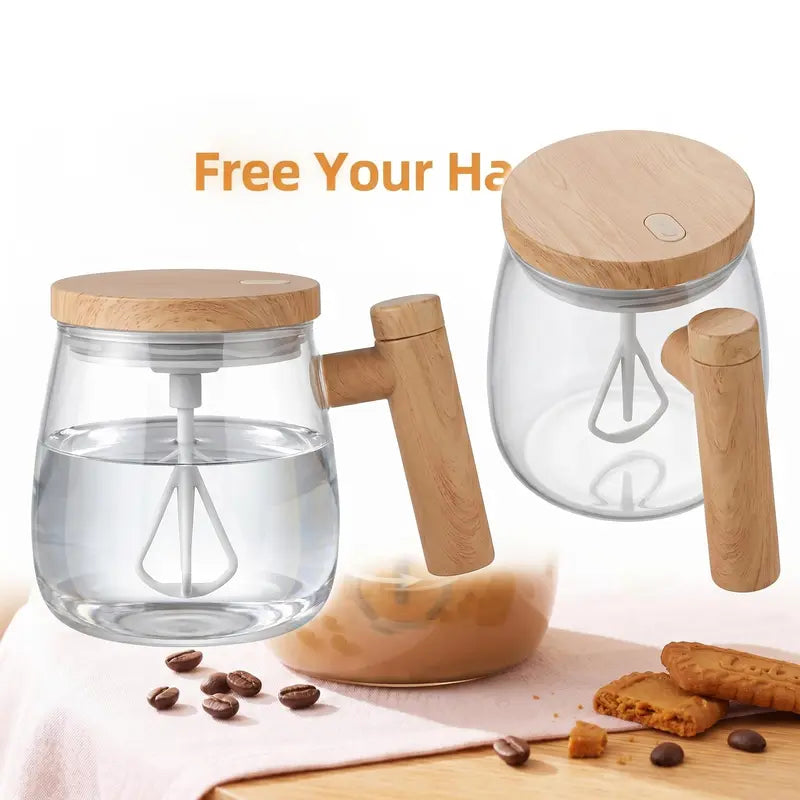 Glass mixing cup
