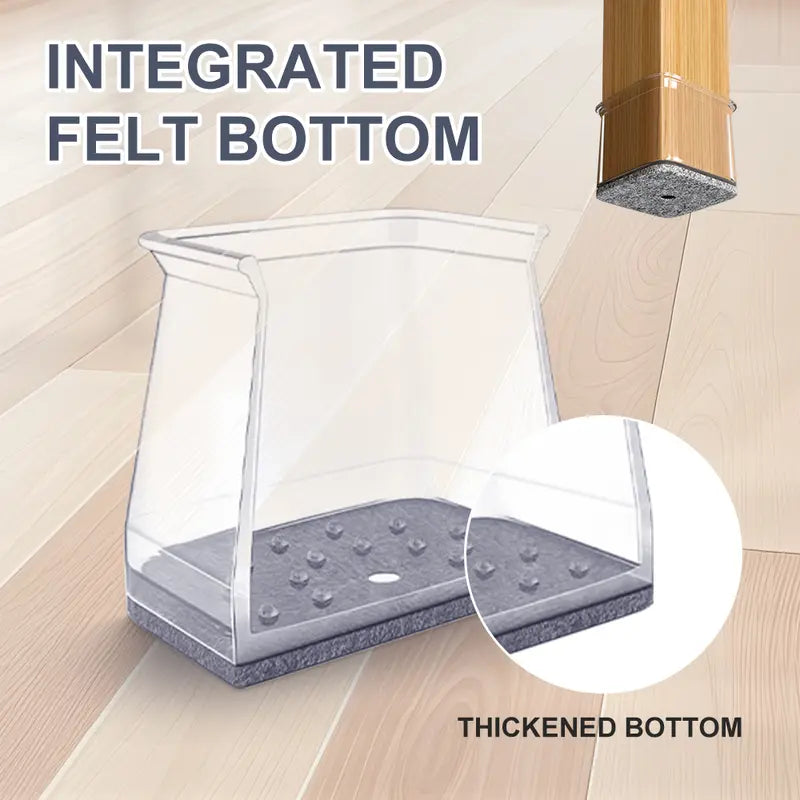 Square Chair Leg Floor Protectors