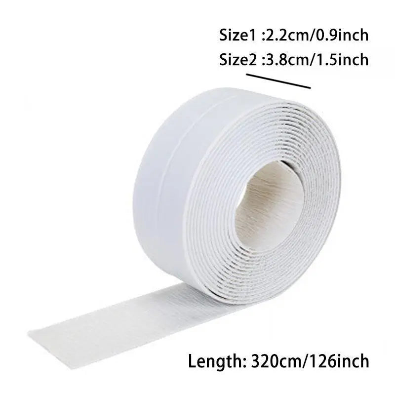 Self-Adhering White Water-Resistant Caulking Tape