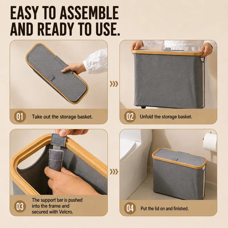 Bathroom Toilet Paper Storage Basket