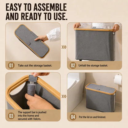 Bathroom Toilet Paper Storage Basket