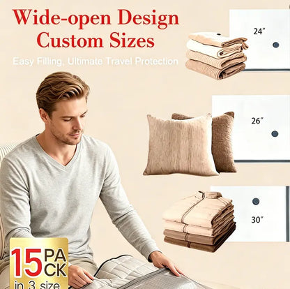 Cordless Travel Vacuum Bag Set