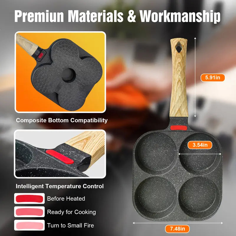 Non-stick Hole Design Egg Frying Pan