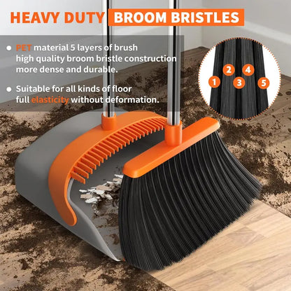 Broom with Dustpan Combo Set