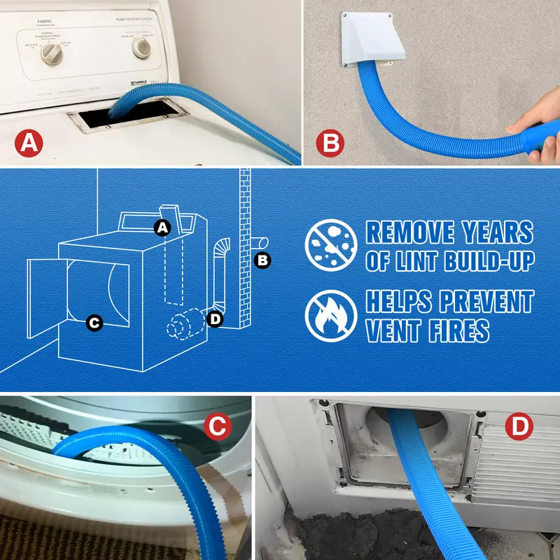 Sealegend 5 Pieces Dryer Vent Cleaner kit