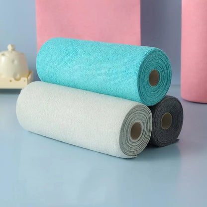 Reusable Microfiber Cleaning Cloth Roll
