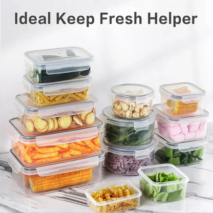12/24pcs Reusable Leak-Proof Food Storage Containers