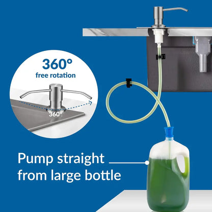 Brushed Nickel Stainless Steel Soap Dispenser Pump