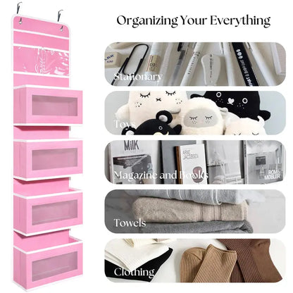 Heavy Duty Over Door Wall-Mount Hanging Organizer