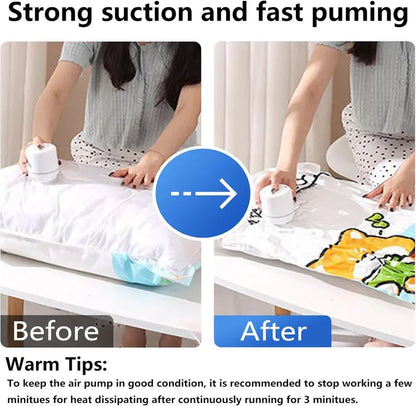 Cordless Portable Vacuum Storage Bag Set