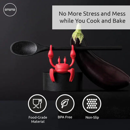 Crab Silicone Utensil Rest