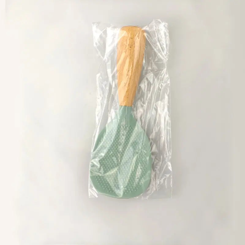 Silicone Spoon with Wooden Handle