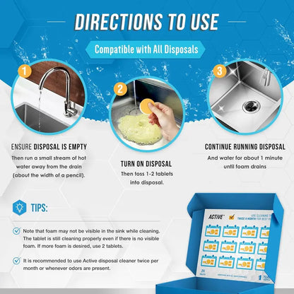 Garbage Disposal Cleaner Deodorizer Tablets