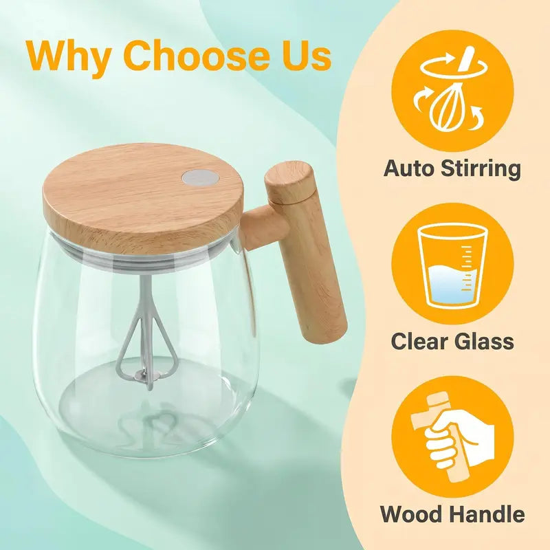 Glass mixing cup
