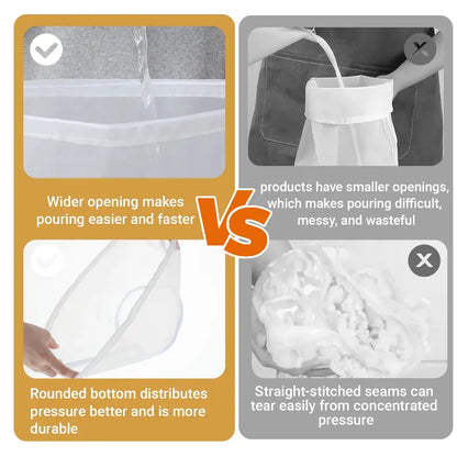 3PCS Bowl-Shaped Nylon Nut Milk Bag