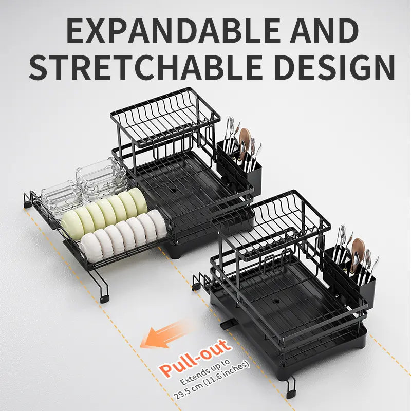 Foldable Over Sink Countertop Dish Drying Rack