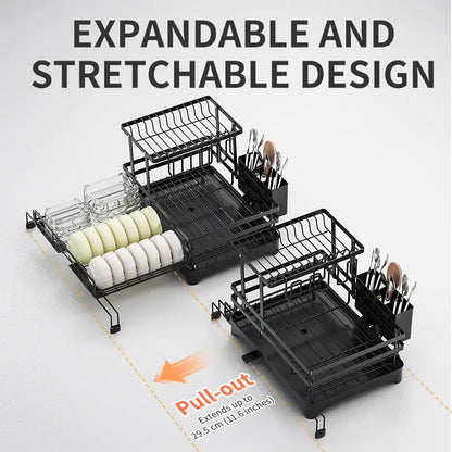 Foldable Over Sink Countertop Dish Drying Rack