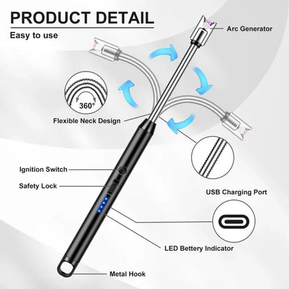 USB Rechargeable Electric Ignition Rod