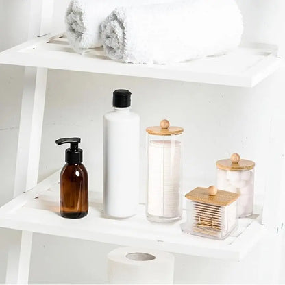 Clear Storage Jar with Wooden Lid
