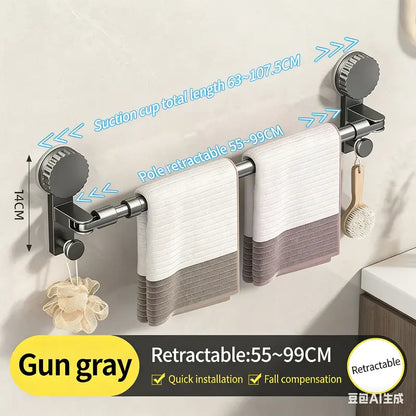 Retractable Suction Towel Hook