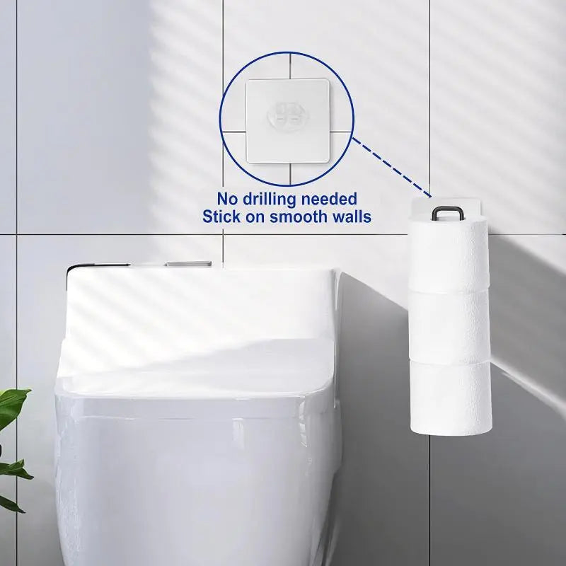 Wall-Mounted Punch-Free Toilet Paper Holder