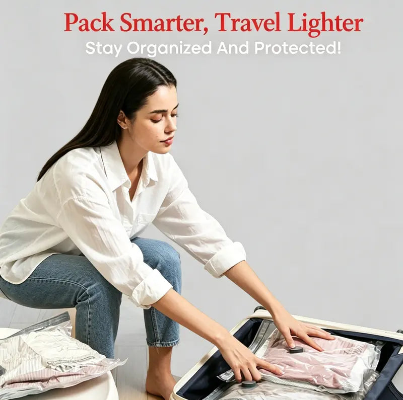 Cordless Travel Vacuum Bag Set