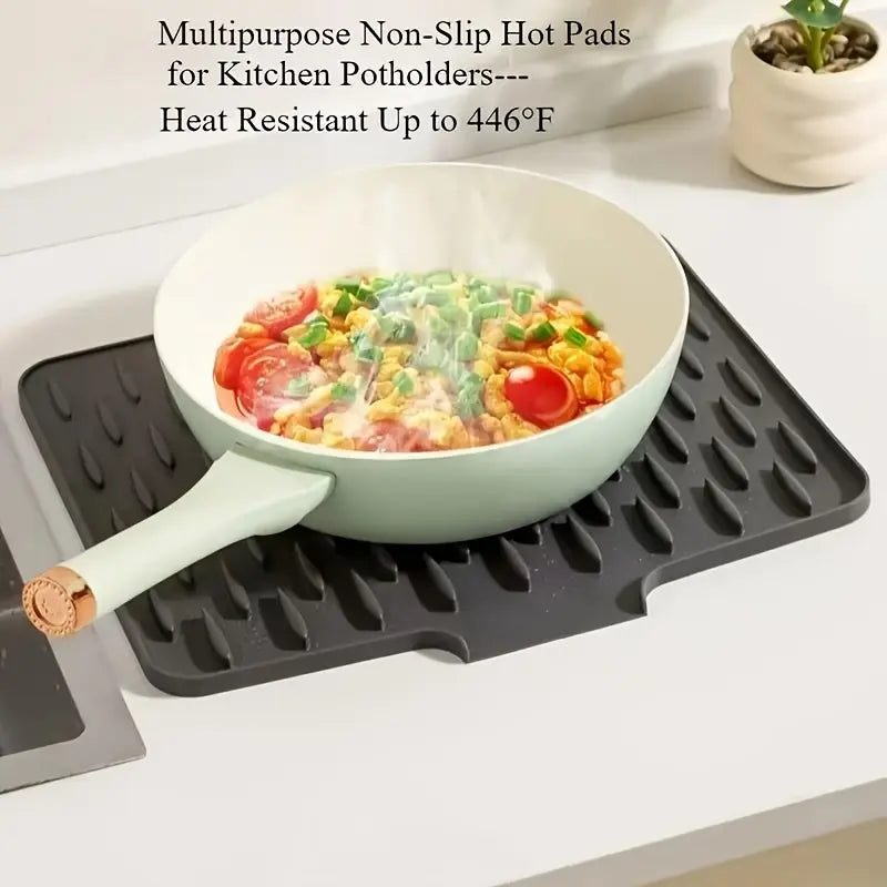 Non-Slip Silicone Kitchen Drain Mat