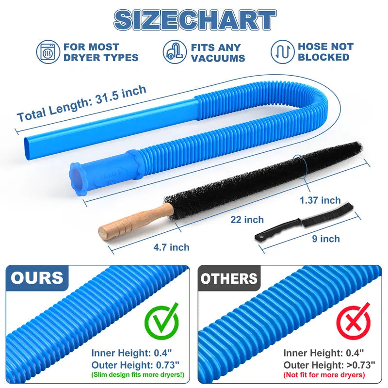 Sealegend 5 Pieces Dryer Vent Cleaner kit
