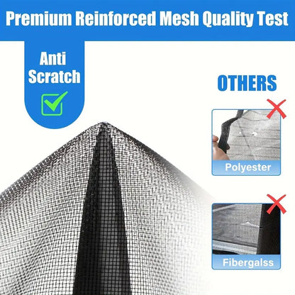 Self-Sealing Heavy-Duty Mesh Door Curtain