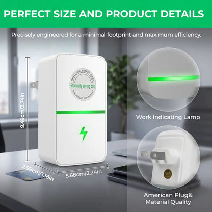 Indoor Plug-In Power Saver Box with US Outlet Wall Plug