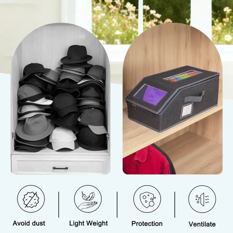Stackable Trapezoid Cap Storage System