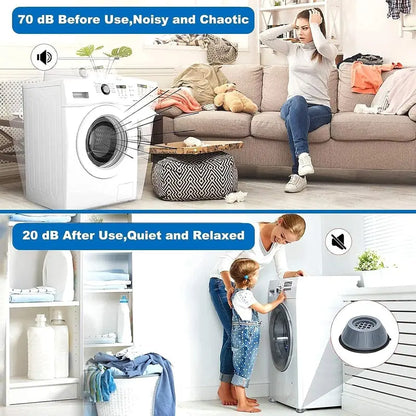 4PCS Durable Anti-Vibration Washing Machine Support Pads