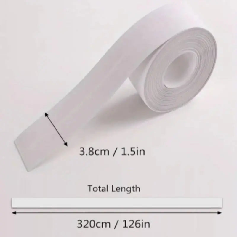 Self-Adhering White Water-Resistant Caulking Tape
