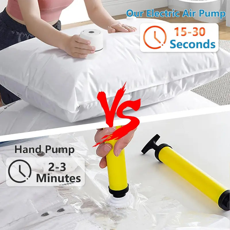Cordless Portable Vacuum Storage Bag Set