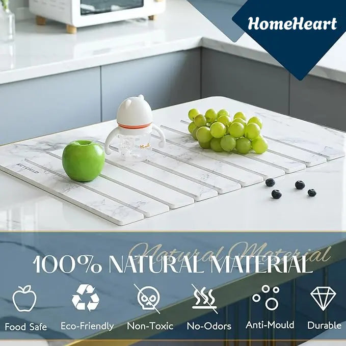 Large Diatomaceous Earth Dish Drying Mat