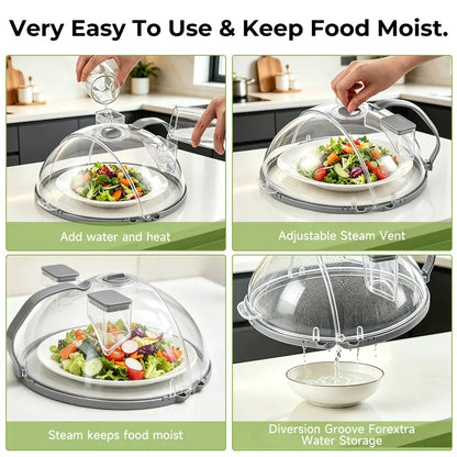 Upgraded Foldable Microwave Splatter Cover