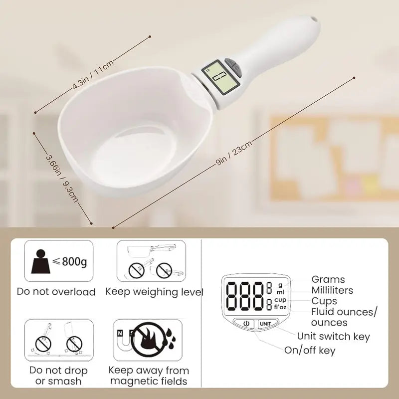 Digital Food Measuring Scoop Scale