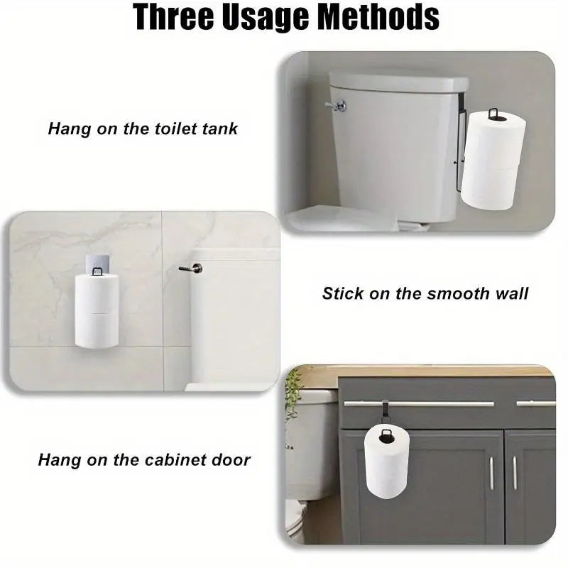 Wall-Mounted Punch-Free Toilet Paper Holder