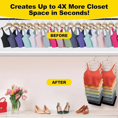 Multifunctional 8-Layer Rotating Stainless Steel Hanger
