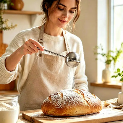 Bakeware 2-Pc 304 Stainless Steel Flour Duster & Sifter Utensils