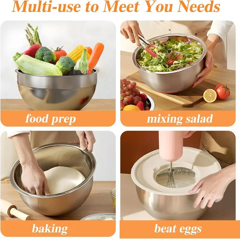 6 Piece Mixing Bowl with Lids Set