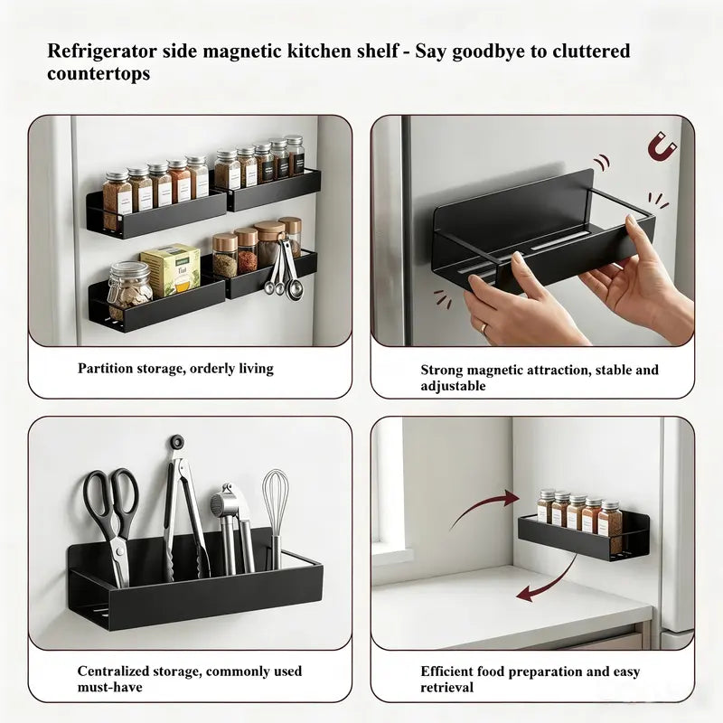 Heavy Duty Magnetic Kitchen Spice Storage Rack Organizer