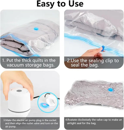 Cordless Portable Vacuum Storage Bag Set