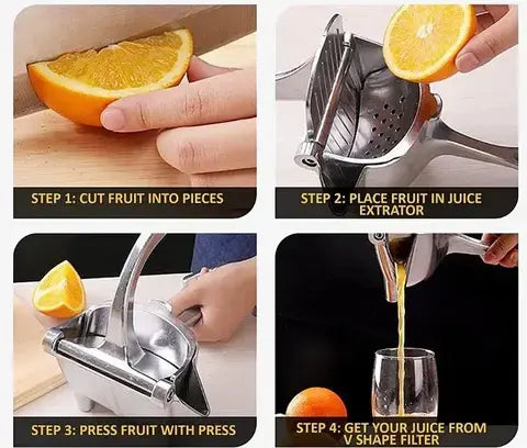 Aluminum Hand-Crank Manual Juice Extractor Machine